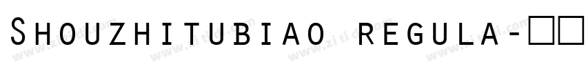 Shouzhitubiao regula字体转换